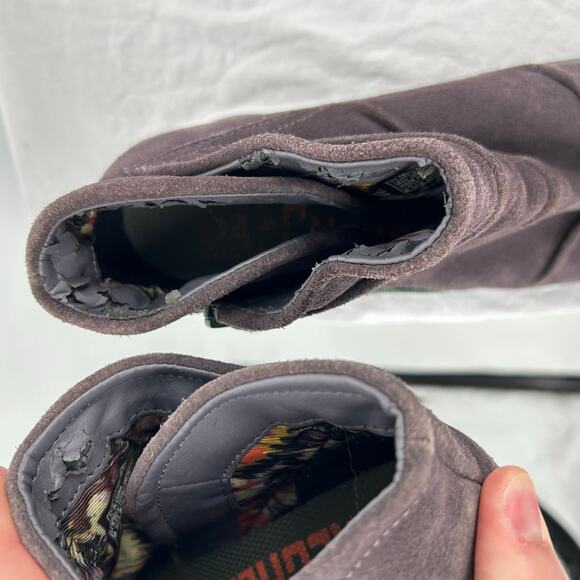 Vintage y2k Women's Taupe Brown Skechers +3 Hidden Wedge Ankle Boots 6.5M 48090 - Picture 4 of 9